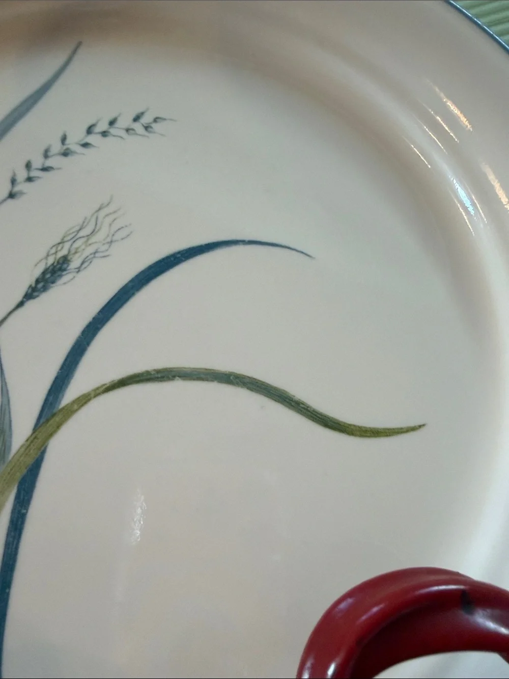Vintage Corelle Coastal Breeze pattern plate by Corning.  Good vintage condition